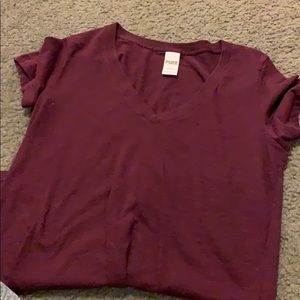 pink v neck